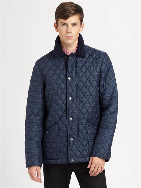 burberry men's quilted coat|burberry quilted nylon jacket men.